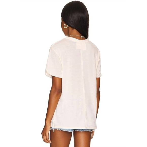 NEW FREE PEOPLE vella tee in white swan - Picture 3 of 3